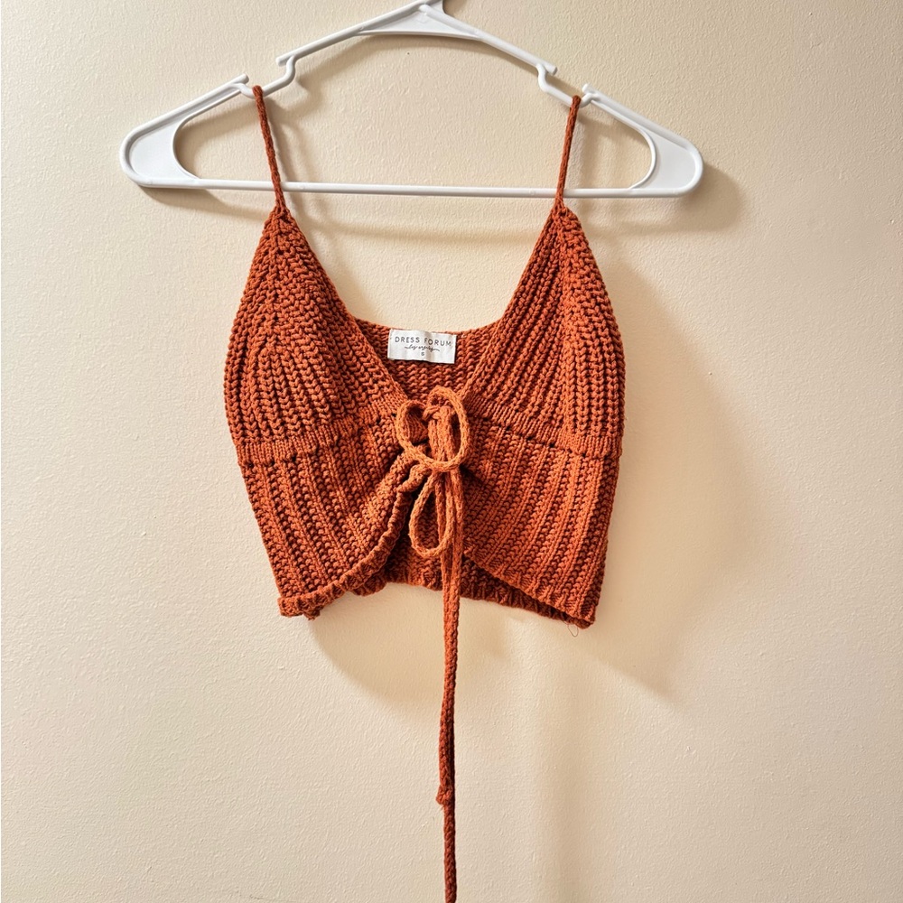 Dress Forum Rust Knit Tank Top